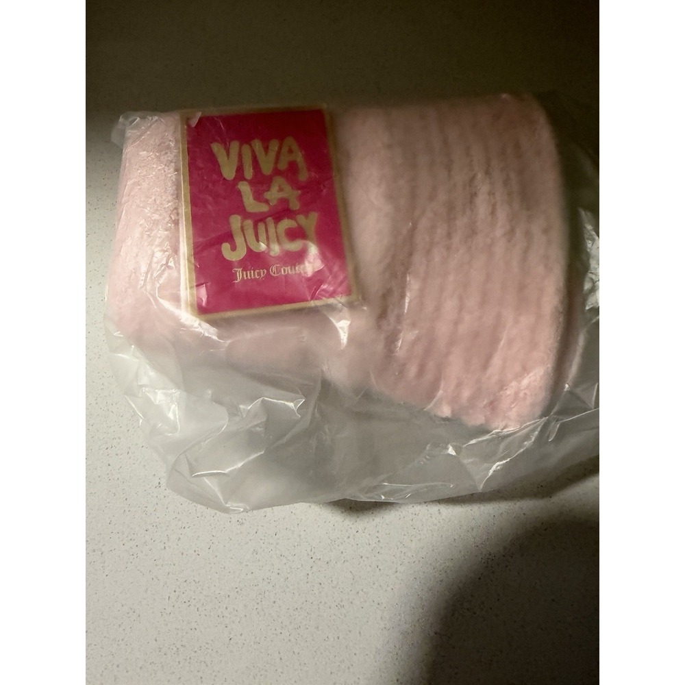 Juicy Couture Y2K Pink Terry Cloth Bucket Hat NEW